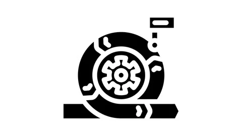 Agile methodology analyst glyph icon animation Stock Footage 326740002