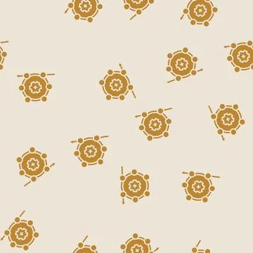 Agile methodology analyst glyph seamless pattern Stock Illustration