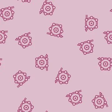 Agile methodology analyst line seamless pattern Stock Illustration