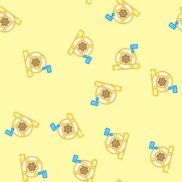 Agile methodology analyst vector seamless pattern Stock Illustration