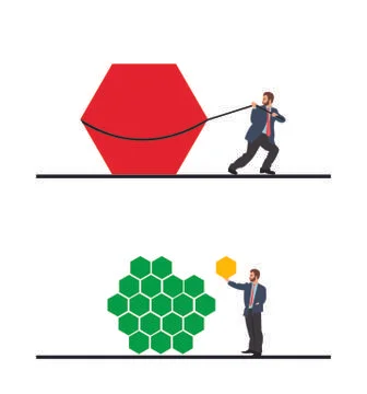Agile methodology illustration Illustrazione stock