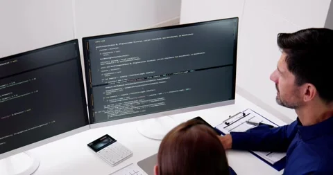 Agile Paarprogrammierung Und Extreme Codierung Stock-Footage 242941452