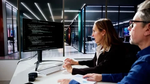 Agile Pair Programming And Extreme Coding Stock Footage 268462392