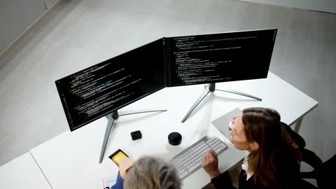 Agile Pair Programming And Extreme Coding Stock Footage 269470011