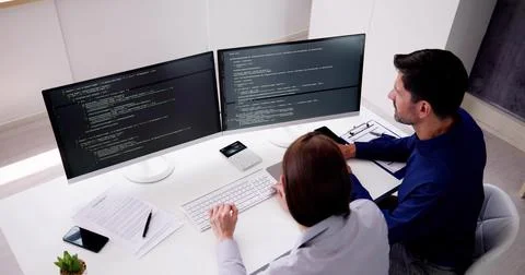 Agile Pair Programming And Extreme Coding Foto stock