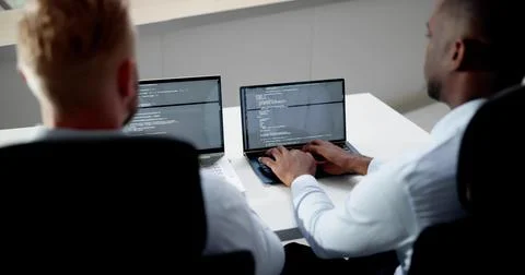Agile Pair Programming And Extreme Coding Stock-Fotos