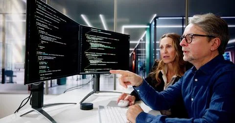 Agile Pair Programming And Extreme Coding Stock-Fotos