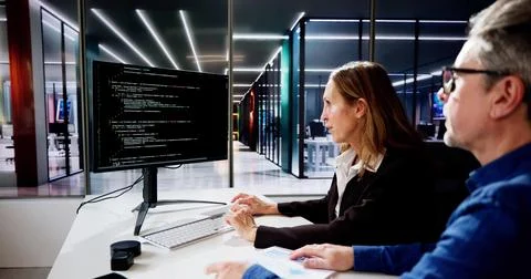 Agile Pair Programming And Extreme Coding Stock-Fotos