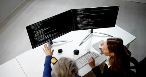 Agile Pair Programming And Extreme Coding 스톡 사진