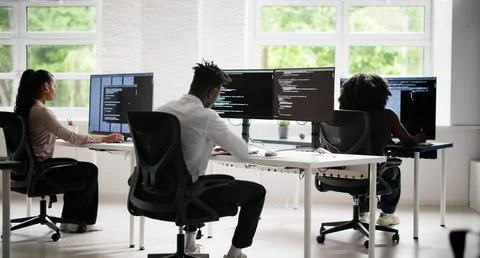 Agile Pair Programming And Extreme Coding Stock-Fotos