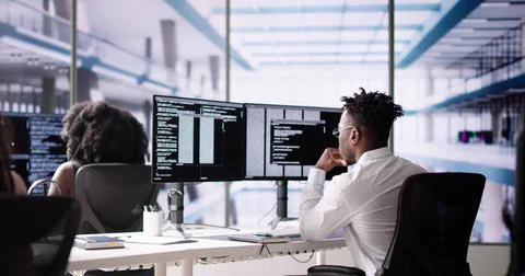 Agile Pair Programming And Extreme Coding 스톡 사진