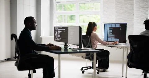 Agile Pair Programming And Extreme Coding Stock-Fotos