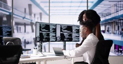 Agile Pair Programming And Extreme Coding 스톡 사진