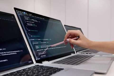 Agile Pair Programming And Extreme Coding In A Business Software Company 스톡 사진