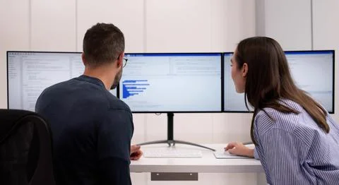 Agile Pair Programming And Extreme Coding: Business Software Development Offi 스톡 사진