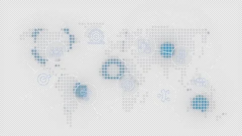 Agile project management animated banner with line icons Stock Footage 333758313