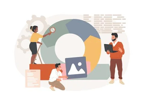 Agile project management isolated concept vector illustration. Ilustración de archivo