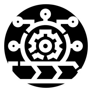 Agile scrum development methodology workflow process icon Ilustración de archivo