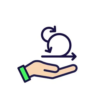 Agile Scrum Process and development icon イラスト素材