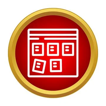 Agile scrum project management planning board icon Stock Illustration