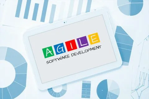 Agile software development concept 스톡 사진