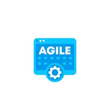 Agile software development icon Stock Illustration