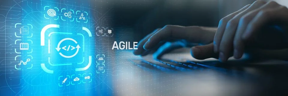 Agile Software Development Methodology for Project Management and Team Coll.. Stock Photos