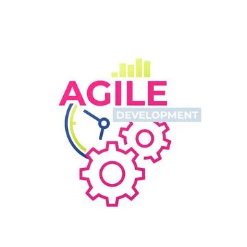 Agile software development, vector icon design Stock Illustration