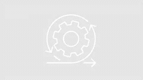Agile system white line animation Stock Footage 346718917