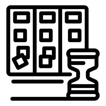 Agile task board showing time management with hourglass Stock Illustration