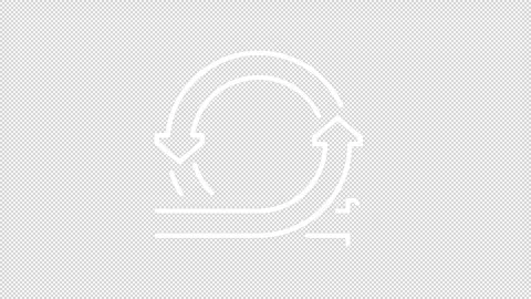 Agile workflow white line animation Stock Footage 346718902