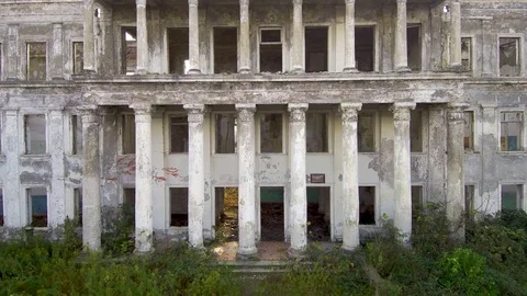 Aging building Stock Footage 82347672