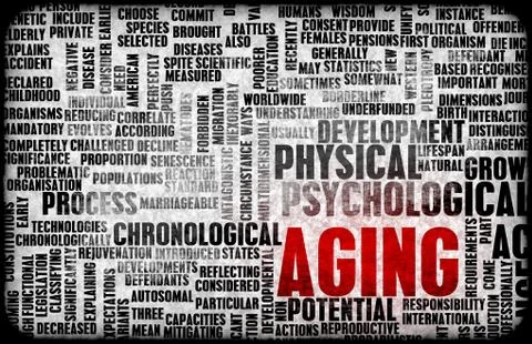 Aging concept Stock Illustration