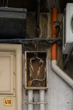 Aging electrical box and piping Photos