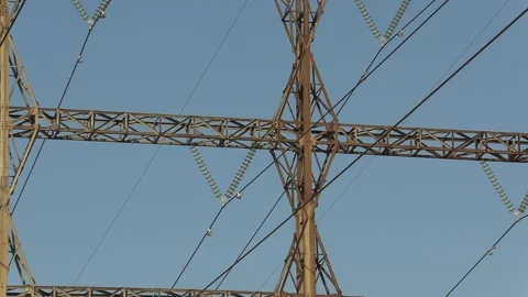 Aging electrical power grid transmission grid infrastructure towers and lines Видео 149385470