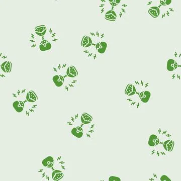 Aging fear glyph seamless pattern 스톡 일러스트