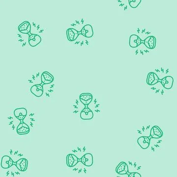 Aging fear line seamless pattern Stock Illustration