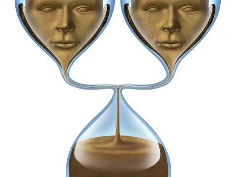 Aging group Stock Illustration