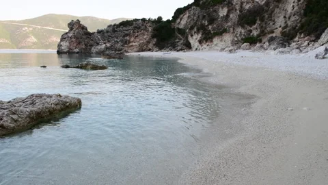 Agiofilli beach, Lefkada. Stock Footage 196994462