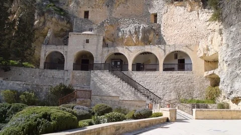 Agios Neofytos monastery in Paphos Video stock 73889532