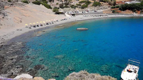 Agios Pavlos beach Stock Footage 39934044