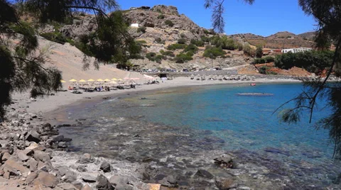 Agios Pavlos beach Stock Footage 39934109
