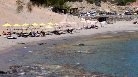 Agios Pavlos beach Stock Footage 39934153