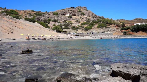 Agios Pavlos beach Stock Footage 39934158