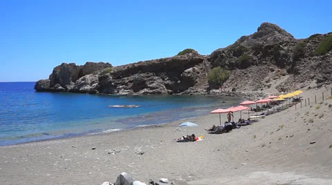 Agios Pavlos beach Stock Footage 39934162