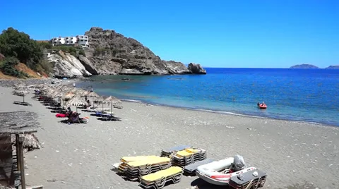 Agios Pavlos beach Stock Footage 39934173