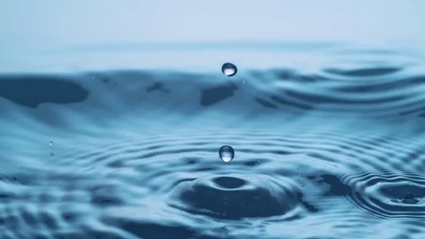 Agitated Water Surface Splashing And Bubble Rising in Slow Motion Stock Footage 83801031