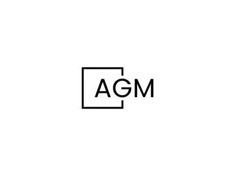 Agm Letter Logo Design Six Style Stock Vector (Royalty Free) 2222014835 |  Shutterstock