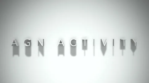 Agn activity 3D title animation white text on a white background Stock Footage 298895608