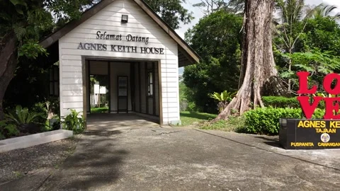 Agnes Keith Entrance Stock Footage 307132760